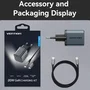 Vention Cargador de Pared GaN 20W con USB-C y Cable Lightning TZ-FEVH0-EU Gris antracita
